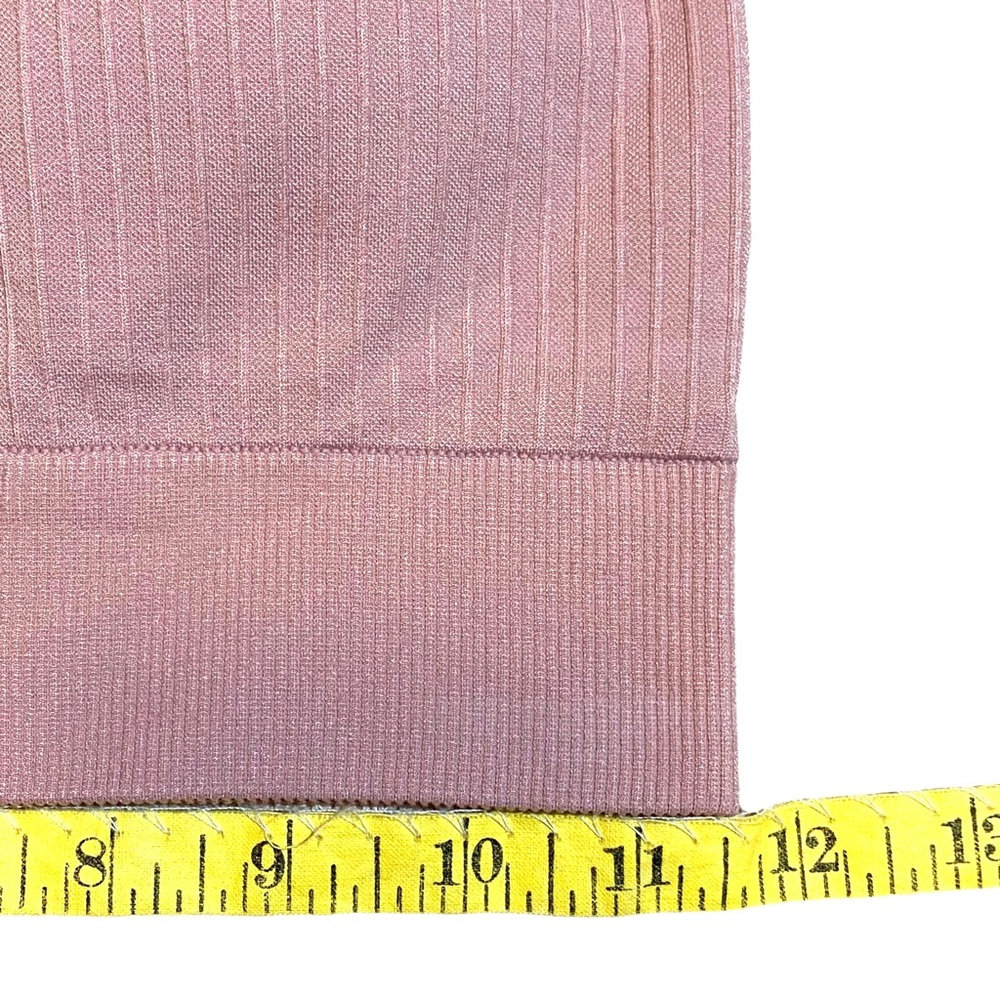 VICTORIAS SECRET PINK SEAMLESS LINED SPORTS BRA RACERBACK PINK S - Picture 5 of 11